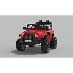 Large battery-powered toy car for children's riding jeep